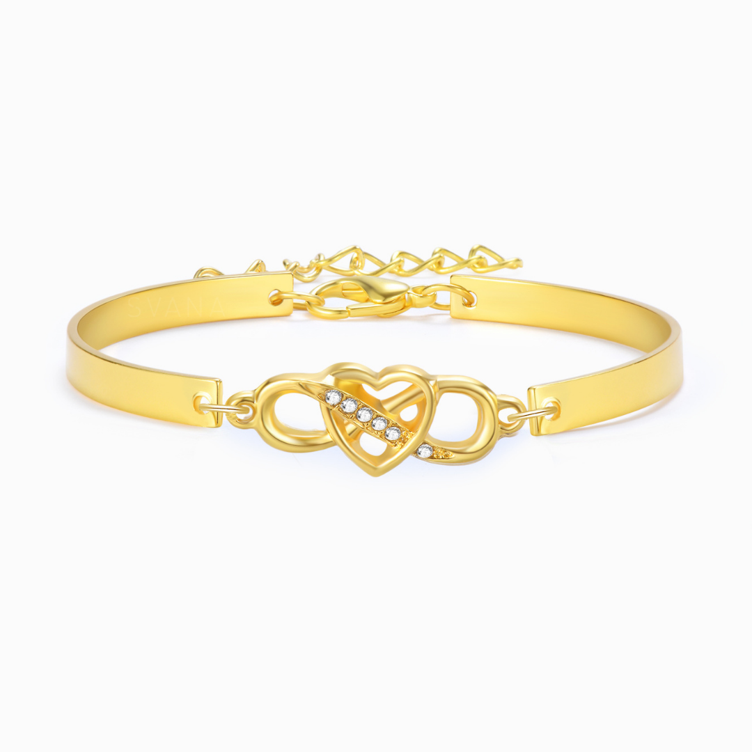 Keep Me in Your Heart Infinity Bracelet-Perfect Personalized Gift