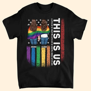 Personalized Custom T-Shirt - Pride Month, 4th Of July, LGBT, Anniversary Gift For Couple - This Is Us