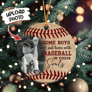 Upload Image Some Boys Are Just Born With Baseball Ornament