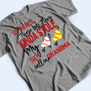 These Kids Kinda Stole My Heart - Personalized Custom T Shirt - Gift for Grandma/Nana/Mimi, Mom, Wife, Grandparent