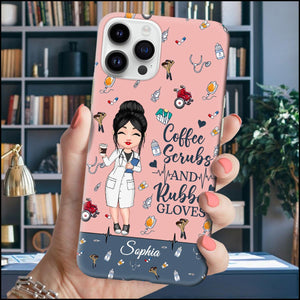 Nursing is a work of heart Pretty Doll Nurse Healthcare Worker Personalized Phone case Perfect Gift Present for Nurses HTN15MAY23KL1