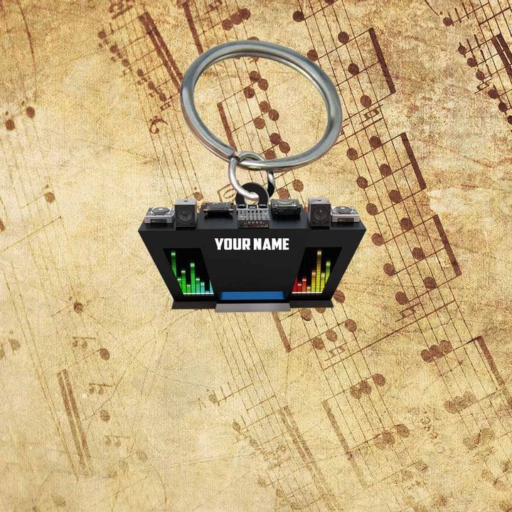 Personalized DJ Deejay Acrylic Flat Keychain