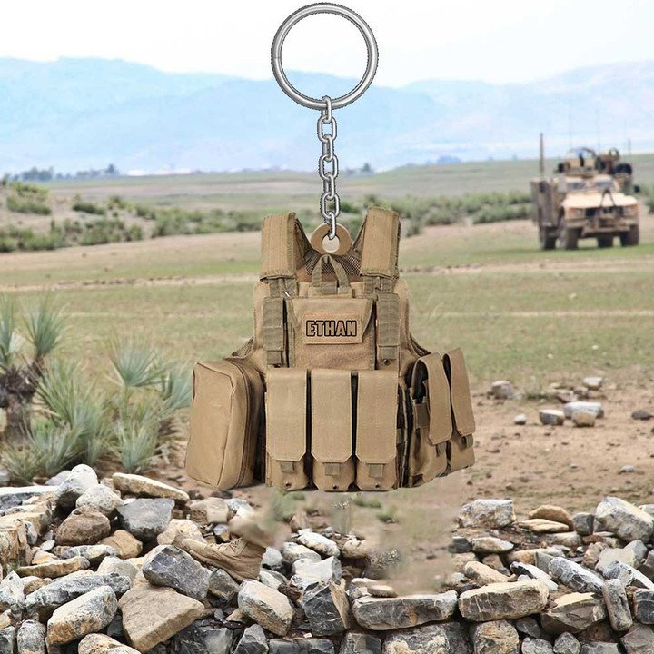 PERSONALIZED ARMY EQUIPMENT KEYCHAIN, CUSTOM EQUIPMENT FLAT ACRYLIC KEYCHAIN-02