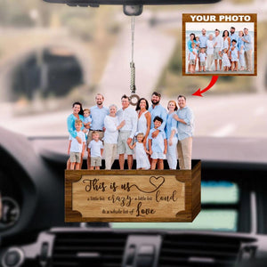 Personalized Car Hanging Ornament - Gift For Family - Custom Your Photo Car Hanging