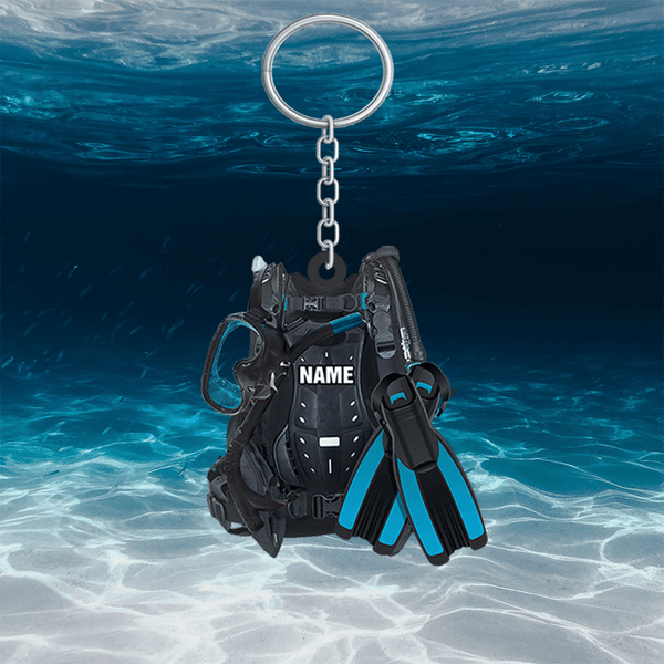 Diving keychain hotsell