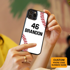 Personalized Baseball Phone Case & Phone Grip