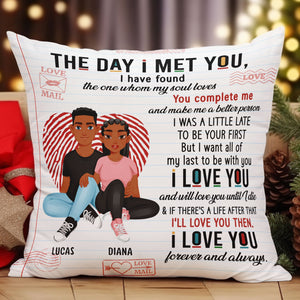The Day I Met You Couples - Personalized Pillow