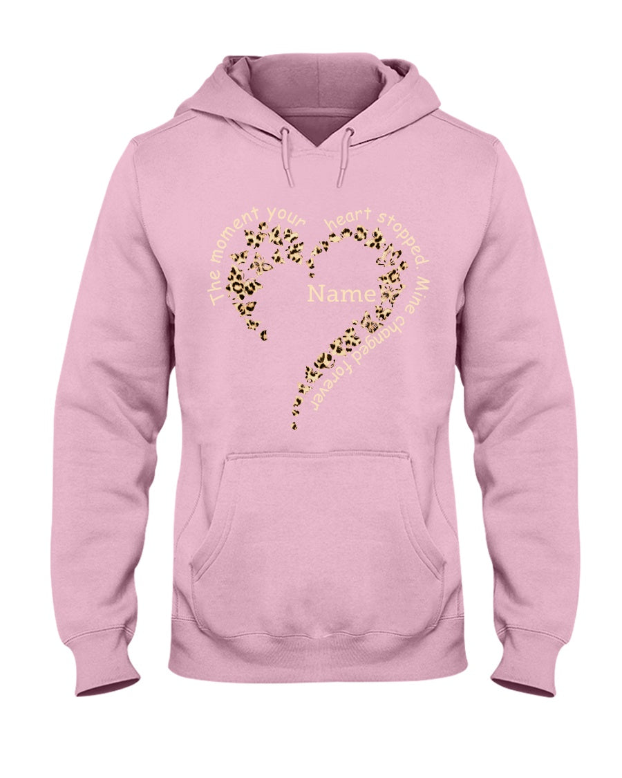 The moment your heart stopped mine changed forever Hooded Sweatshirt