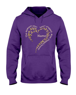 The moment your heart stopped mine changed forever Hooded Sweatshirt