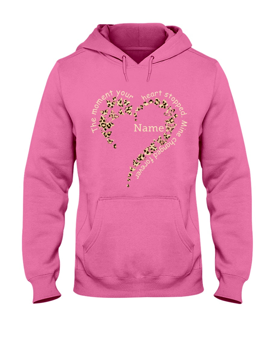 The moment your heart stopped mine changed forever Hooded Sweatshirt