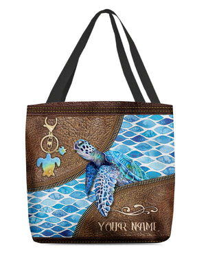 Turtle Personalized Tote Bag