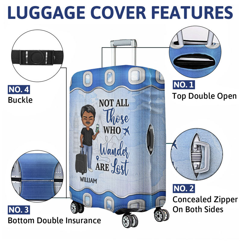 Just A Girl Who Loves Traveling - Gift For Traveling Lovers - Personalized Custom Luggage Cover