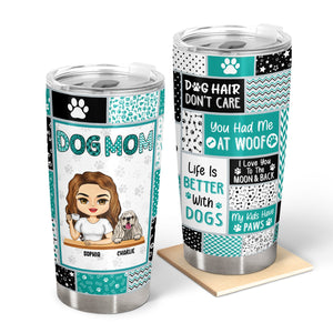 Dog Mom, Dog Dad - Birthday, Loving, Funny Gift For Dog Lover, Pet Owner - Personalized Custom Tumbler