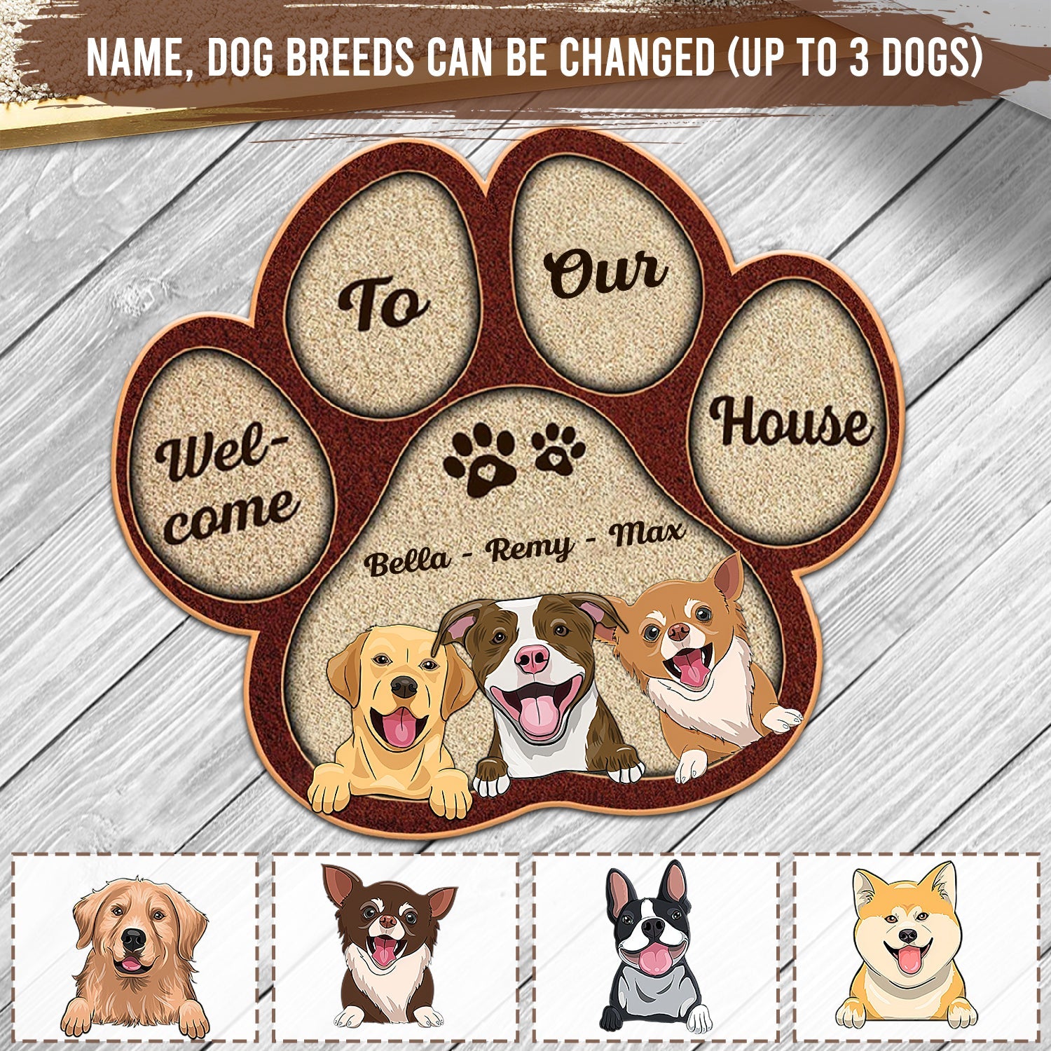 Door mats about dogs cheap