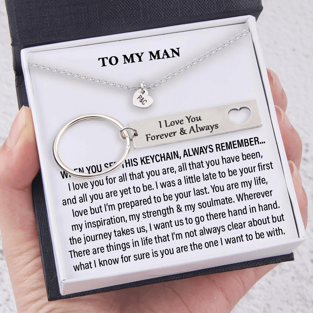 When You See This Keychain Always Remember-Personalized Keychain And Heart Keychain