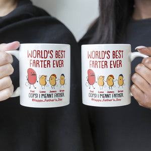 World's Best Farter Ever I Mean Father Funny - Personalized Mug