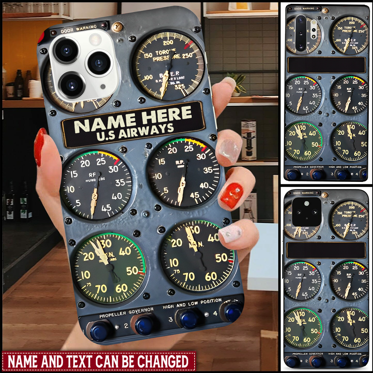 Personalized Flight Instruments Panel Phone Case