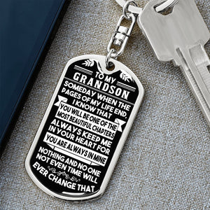 Gift for Grandson Keychain