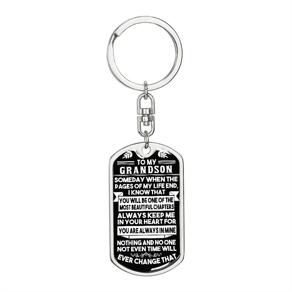 Gift for Grandson Keychain