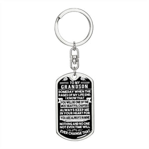 Gift for Grandson Keychain