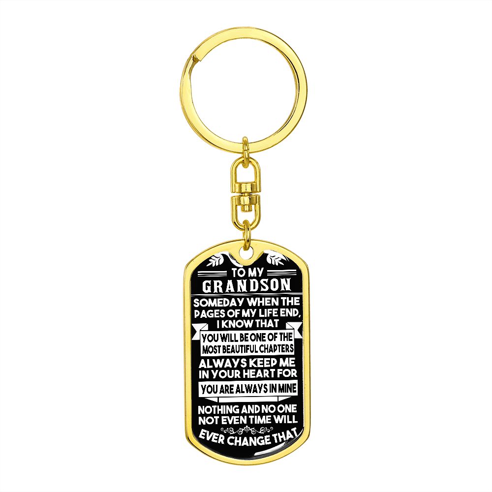 Gift for Grandson Keychain