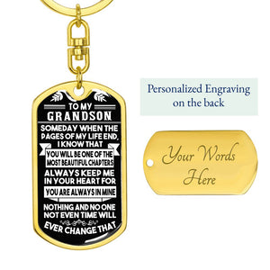 Gift for Grandson Keychain