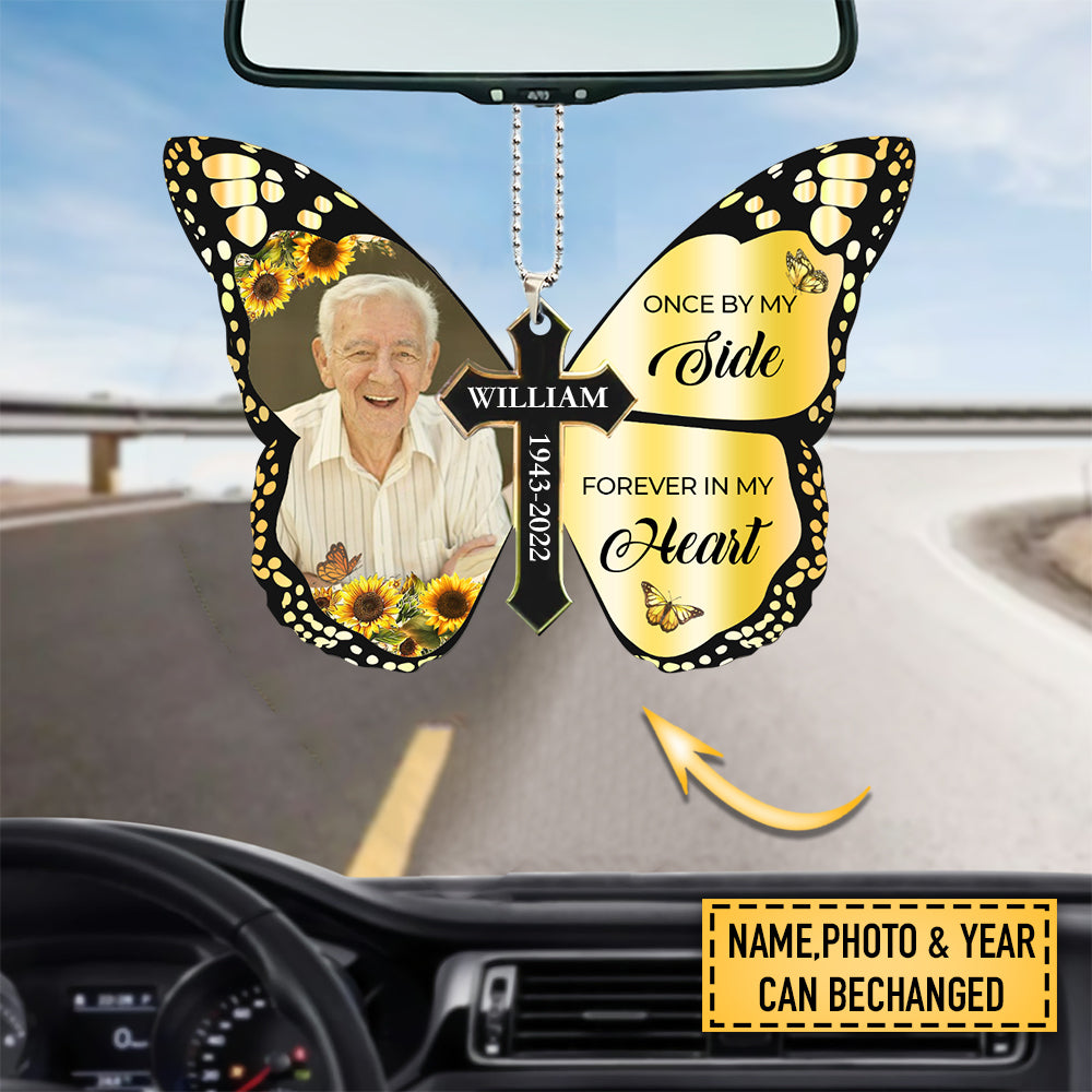 IN LOVING MEMORY GIFTS – GOD HAS YOU IN HIS ARMS PERSONALIZED CUSTOM BUTTERFLY ORNAMENT