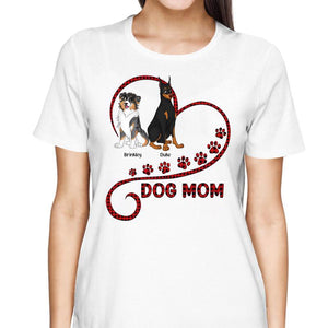 CUTE SITTING DOG IN HEART PERSONALIZED SHIRT