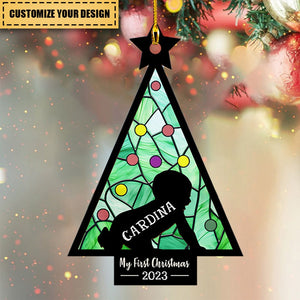 My First Christmas - Personalized Suncatcher Ornament