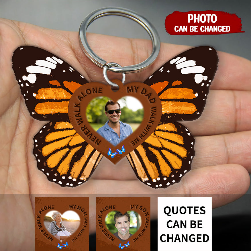 Family Never Walk Alone Memorial Keychain