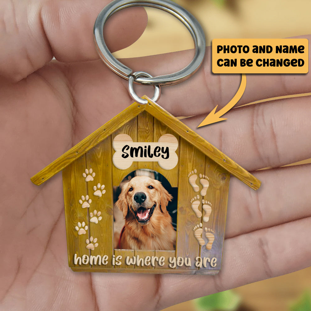 Dog House Custom Dog Acrylic Keychain
