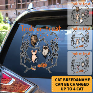 Halloween When Cats Appear Personalized Car Decal