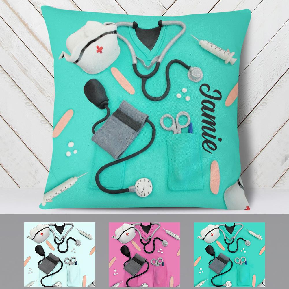 Personalized Nurse Life Pillow(Insert Included)