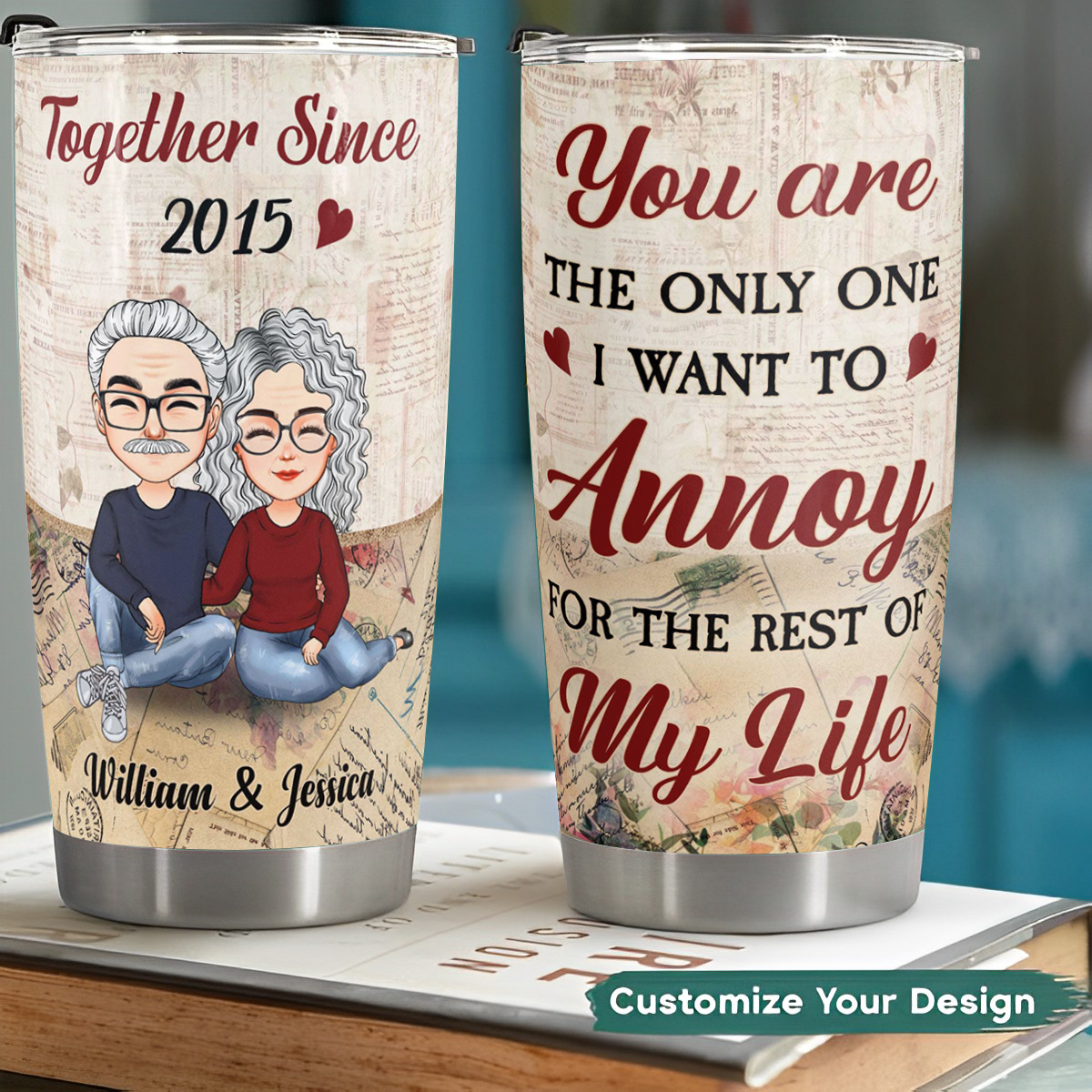 I Love Annoying You - Personalized Tumbler Cup - Christmas Gift For Couple, Husband, Wife