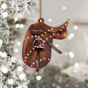 Personalized Horse Saddle Flat Acrylic Ornament For Horse Lovers Riding Horse Acrylic Ornament Hg98