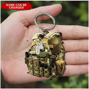 Soldier Vests Shaped Keychain