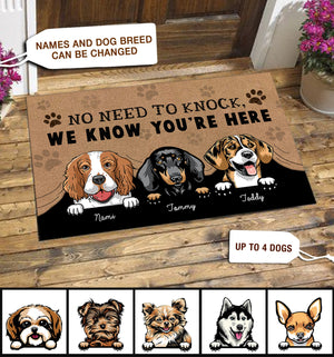 Dog Personalized Doormat - DM042PS