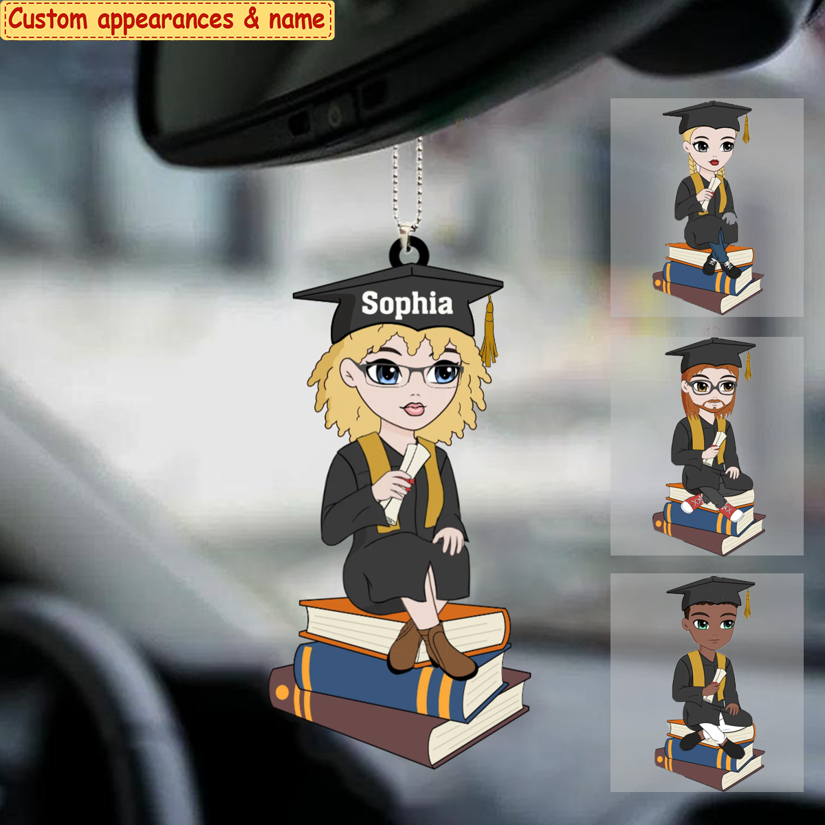 Personalized Girl Boy Garduation Acrylic Ornament