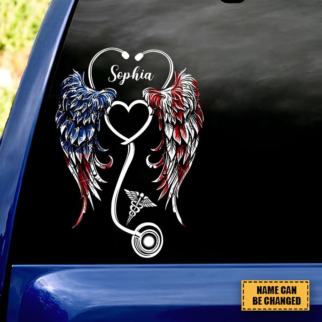 Nurse Heart Personalized Decal