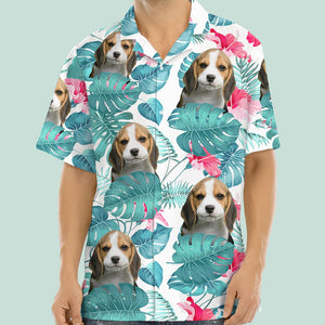 Upload Photo Dog Men's Hawaiian Shirt