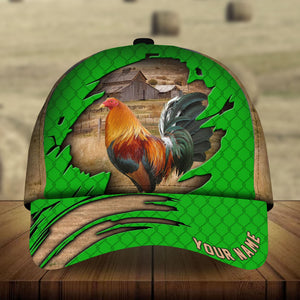 Premium Cracked Rooster Hats 3D Multicolored Personalized | Upriamy