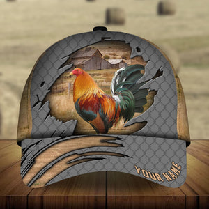 Premium Cracked Rooster Hats 3D Multicolored Personalized | Upriamy