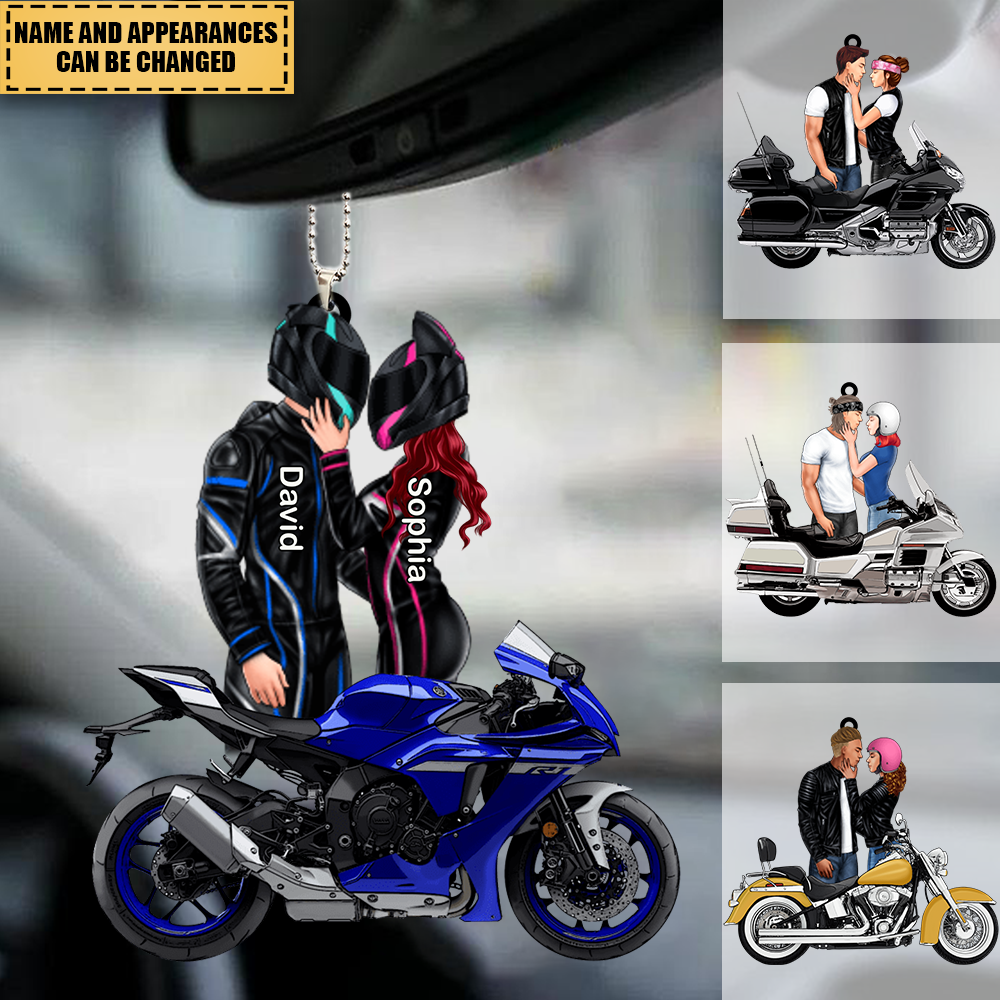 Biker Couple This Is Us Personalized Ornament For Couples, Him, Her, Motorcycle Lovers