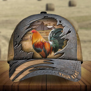 Premium Cracked Rooster Hats 3D Multicolored Personalized | Upriamy