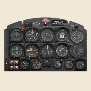 Personalized Cockpits Of Aircraft And Helicopter Doormat, Gift For Aircraft Lovers