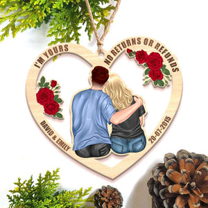 Couple I'm Yours - No Returns Or Refund Personalized Acrylic Ornament