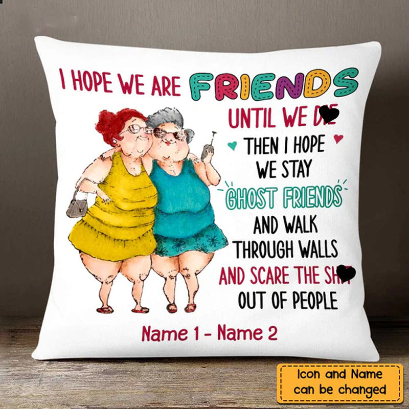 Old Friends Sisters Pillow