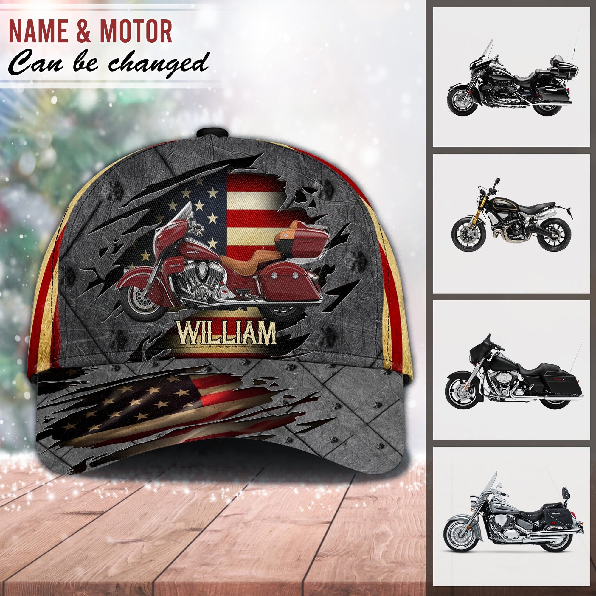 Motorcycle Personalized Classic Cap