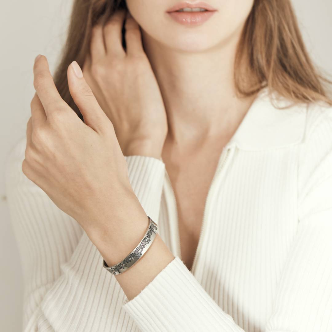 I Will Always Be With You - Personalized Cuff Bracelet