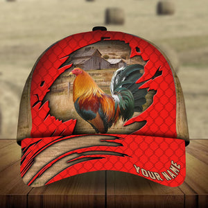Premium Cracked Rooster Hats 3D Multicolored Personalized | Upriamy